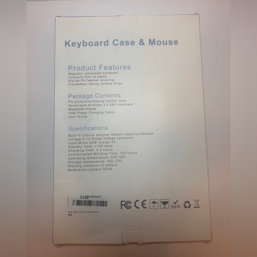 Keyboard Case for iPad (A16) 11th Generation 11 Inch 2025, iPad 10th Generation - Picture 14 of 14